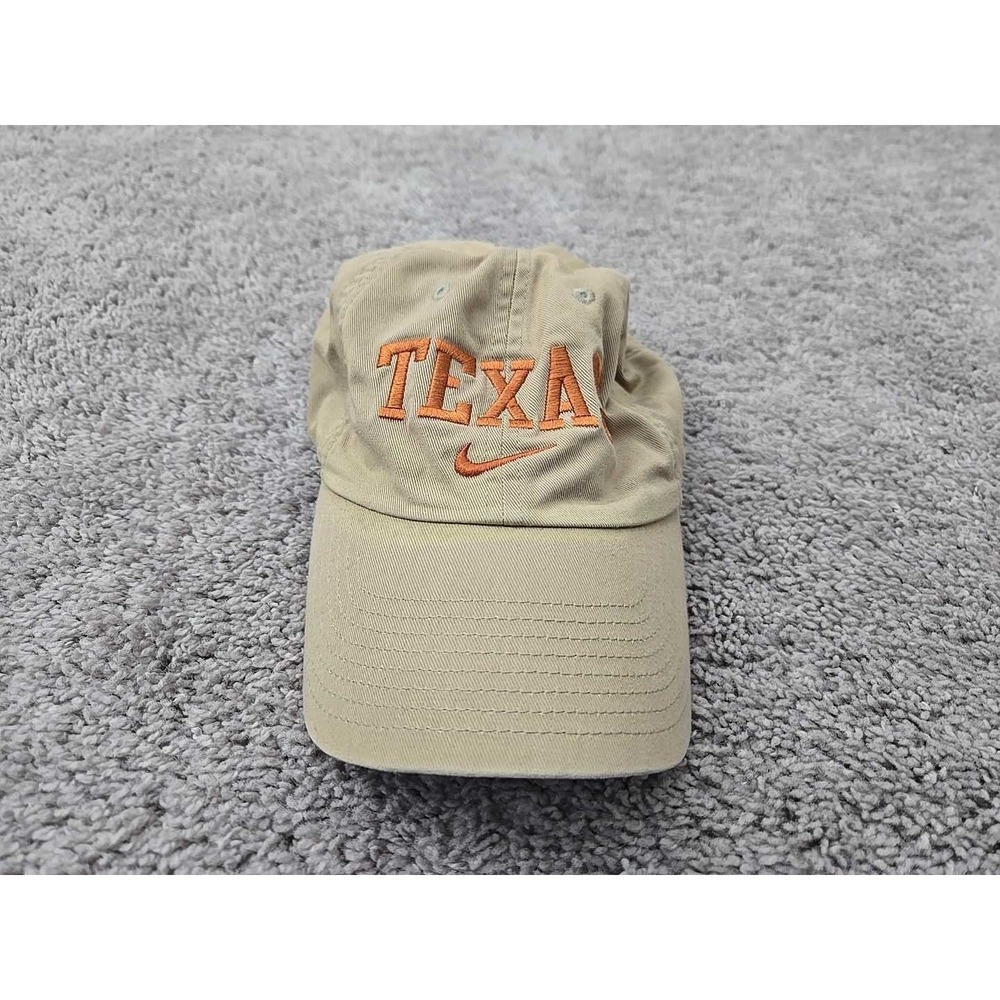 Texas Longhorns Hat Cap Mens OSFM NCAA Nike Heritage 86 Beige